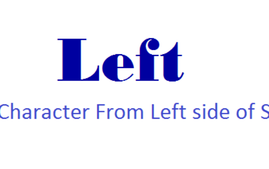 Left Function
